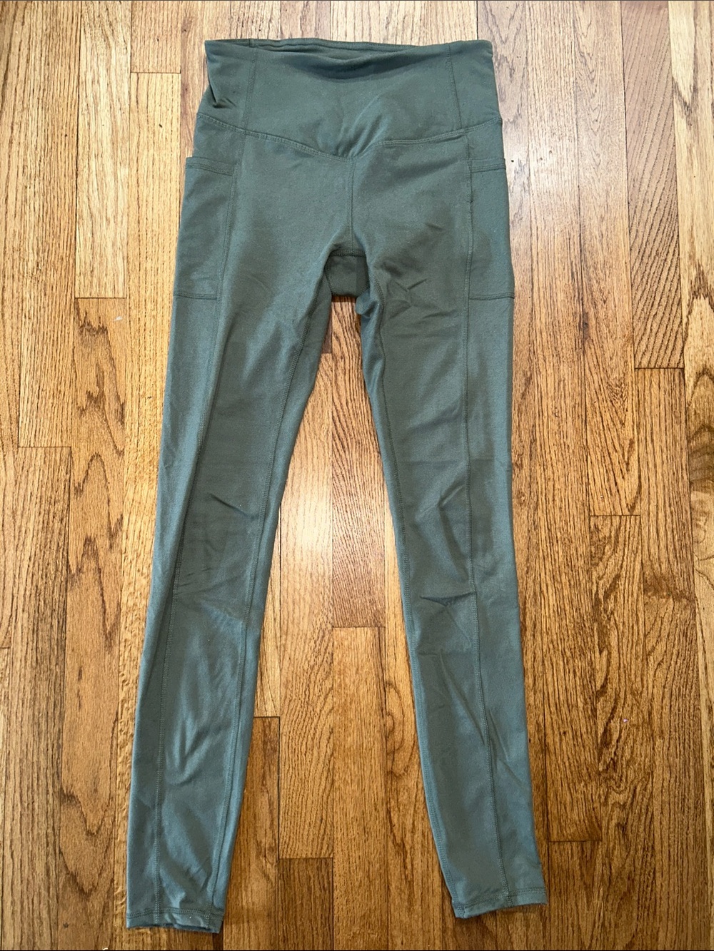 GaIam High-Waist Olive Green Workout Leggings size small